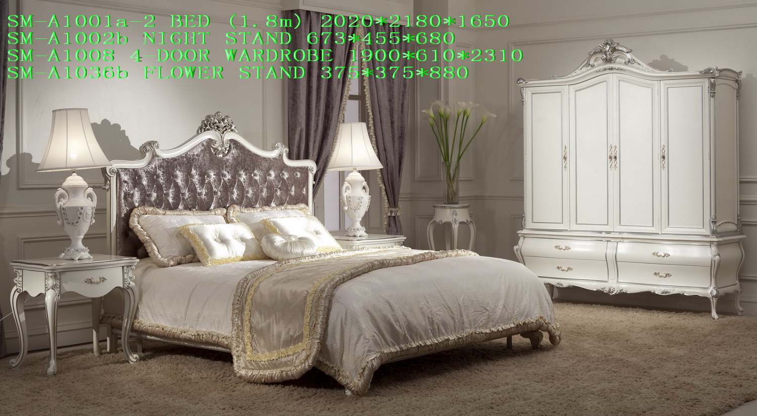 SM-A1001a-2 BEDROOM SET
